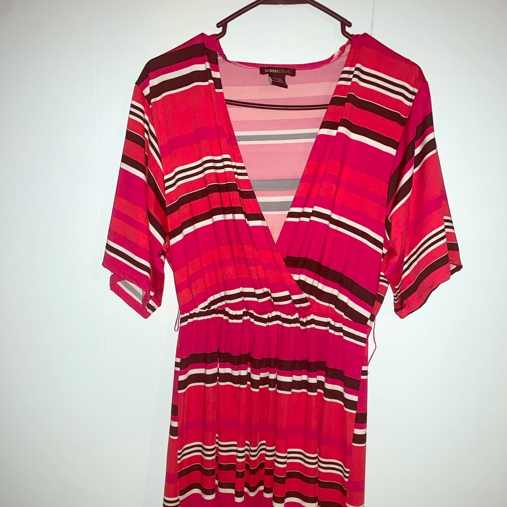 Robert Louis Dress Red and Navy